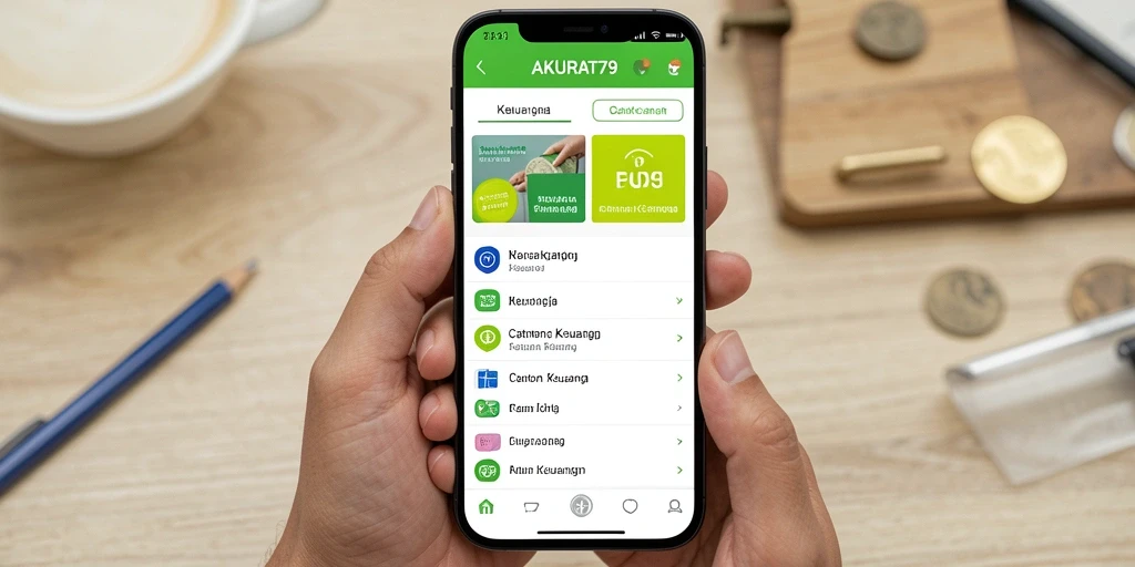 Tampilan antarmuka AKURAT79 yang sederhana dan fungsional.
