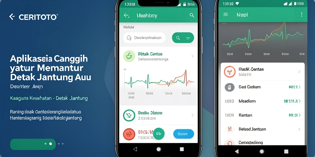 Antarmuka user-friendly CERITOTO untuk memantau detak jantung.