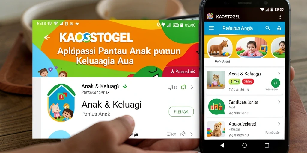 Tampilan antarmuka KAOSTOGEL yang ramah pengguna untuk memantau anak.