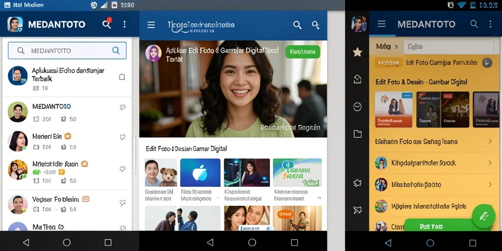 Tampilan antarmuka utama aplikasi MEDANTOTO yang user-friendly.