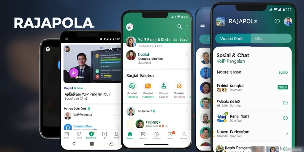 Antarmuka RAJAPOLA dengan fungsi VoIP Panggilan yang sederhana dan efisien.