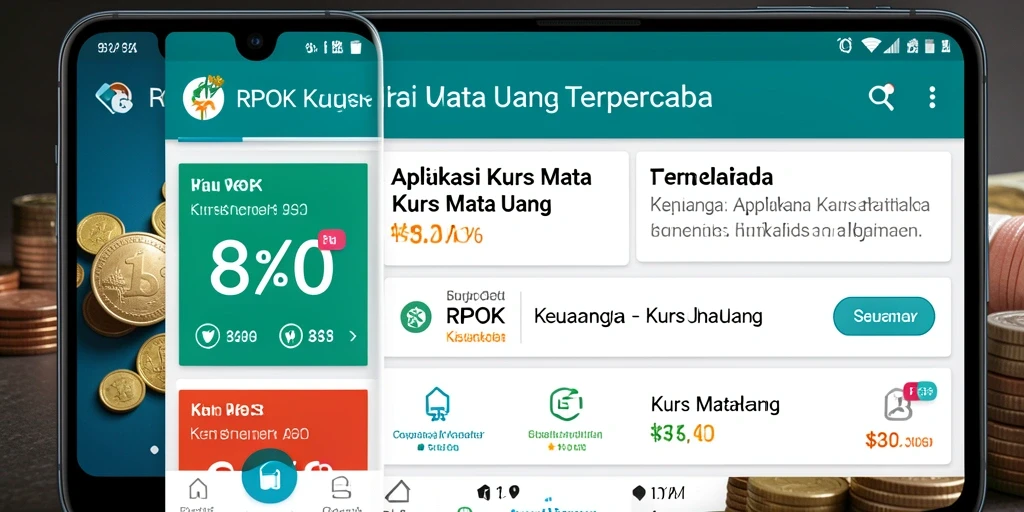 Antarmuka RPOK menampilkan kurs mata uang secara jelas dan informatif.
