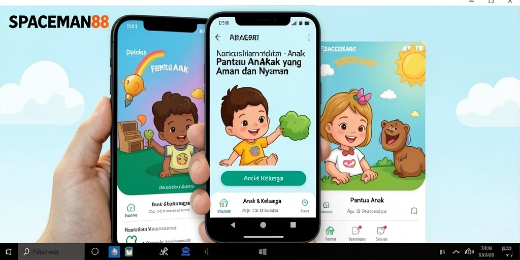 Antarmuka SPACEMAN88 untuk pantau anak yang ramah pengguna.