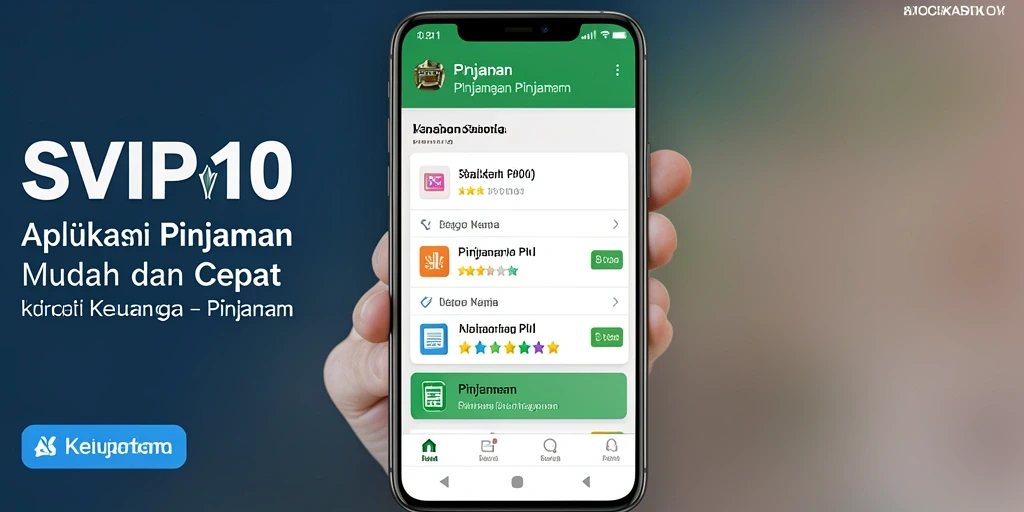 Tampilan antarmuka SVIP10 yang sederhana dan intuitif untuk pinjaman.