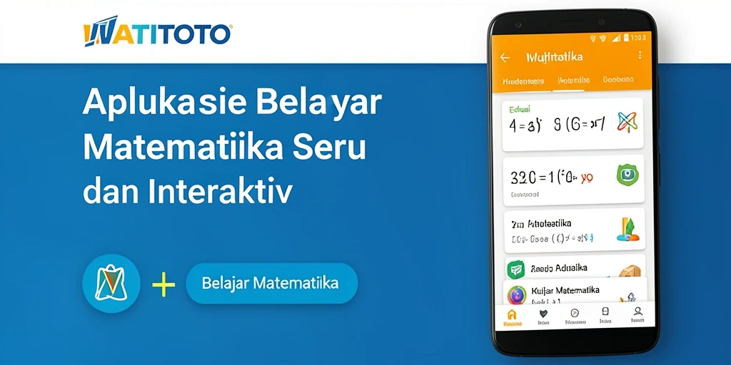Antarmuka menarik WATITOTO untuk belajar matematika.